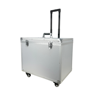 Professional Aluminum Trolley Tool Case with Open Closure Wholesale Customized Foam for Business Equipment Storage