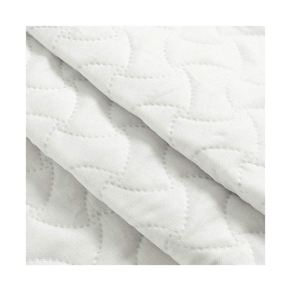 Bomar Factory Ultrasonic quilting with cotton Filling solid color 100% Polyester Quilted velvet Fabric