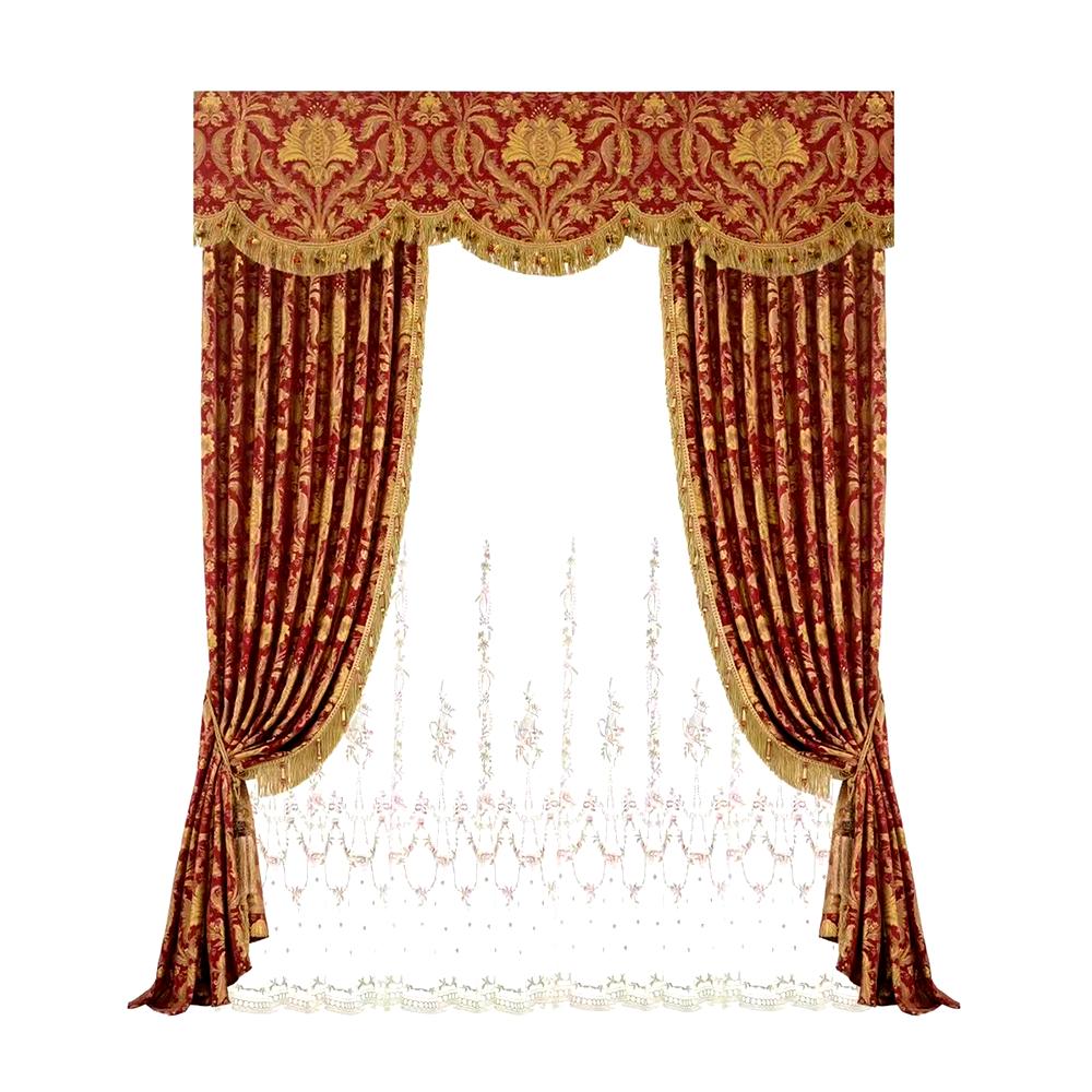 Bomar ELYSEE-High-end Luxury Classical Royal French Damask 100% Polyester Jacquard Curtain Upholstery Fabric