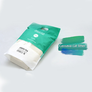 High Absorption  Sustainable  Cassva Cat Litter OEM ODM Export Factory Supplier Biodegradable Cassava Cat Litter Odor Control