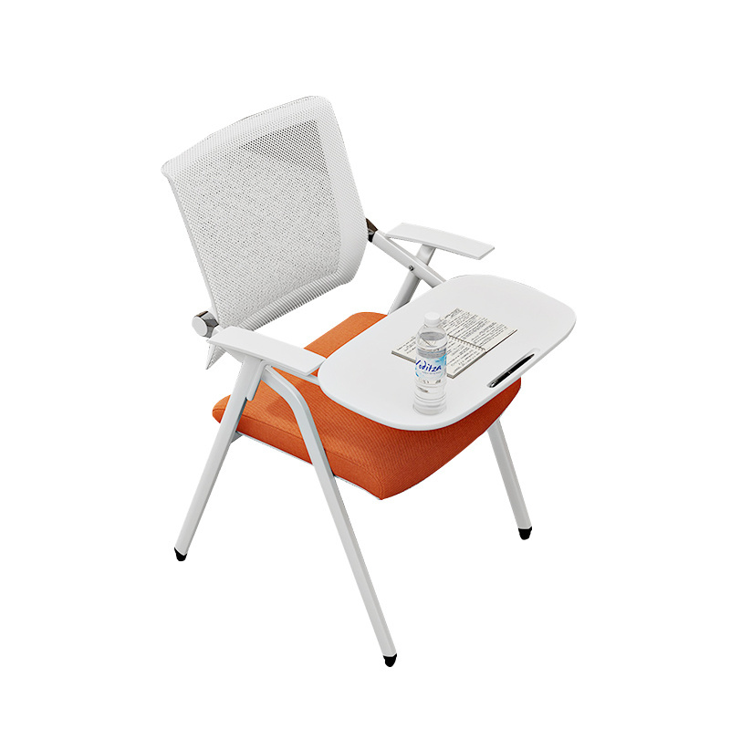 Multi-color optional office furniture Folding Conference Chair With Writing Table