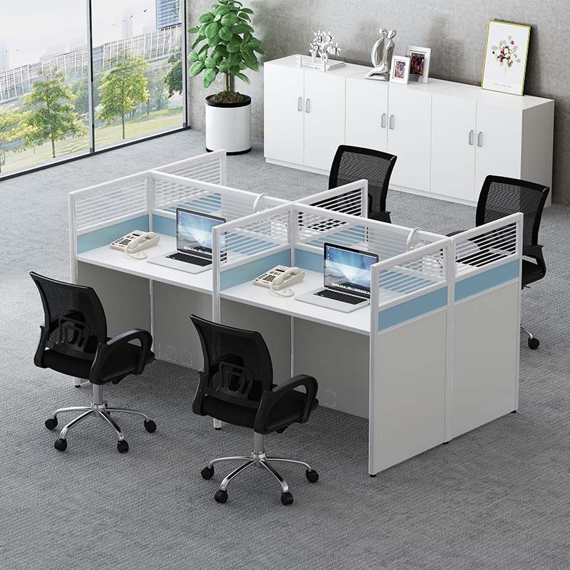 call center workstation modern office furniture L-shaped cubicle work station computer desk