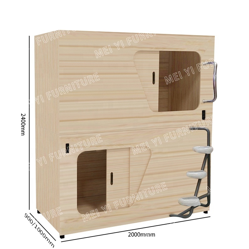 Hot Sale Hotel furniture Capsule Sleeping Pod Capsule Hotel Bunk Bed hostel capsule bed