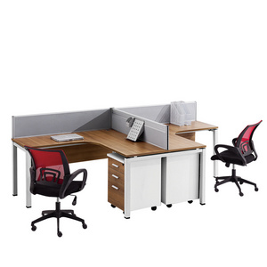 Screen L- shaped  workstation Desk Office Furniture Office Partition Workstation 2 people Office Desk