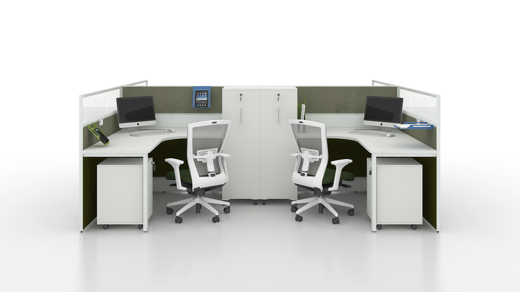 2023 Workstation Multi functional Desk Office Screen Partition wooden office Cubicle office partition