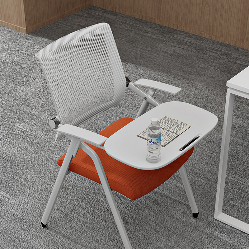 Multi-color optional office furniture Folding Conference Chair With Writing Table