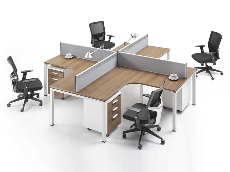 Screen L- shaped  workstation Desk Office Furniture Office Partition Workstation 2 people Office Desk