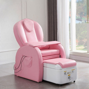 Wholesale Modern Beauty Nail Salon Furniture No Plumbing Pedicure Chair Whirlpool Foot Spa Manicure Pink Pedicure Chair