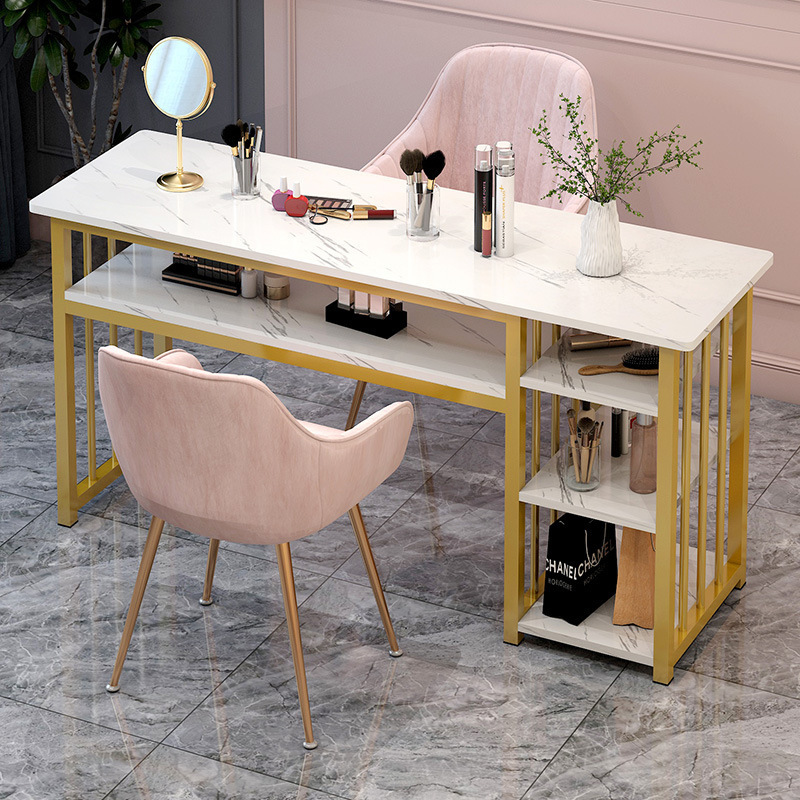 Beauty salon furniture manicure table double nail table nail bar art beauty salon technician tables and chair manicure