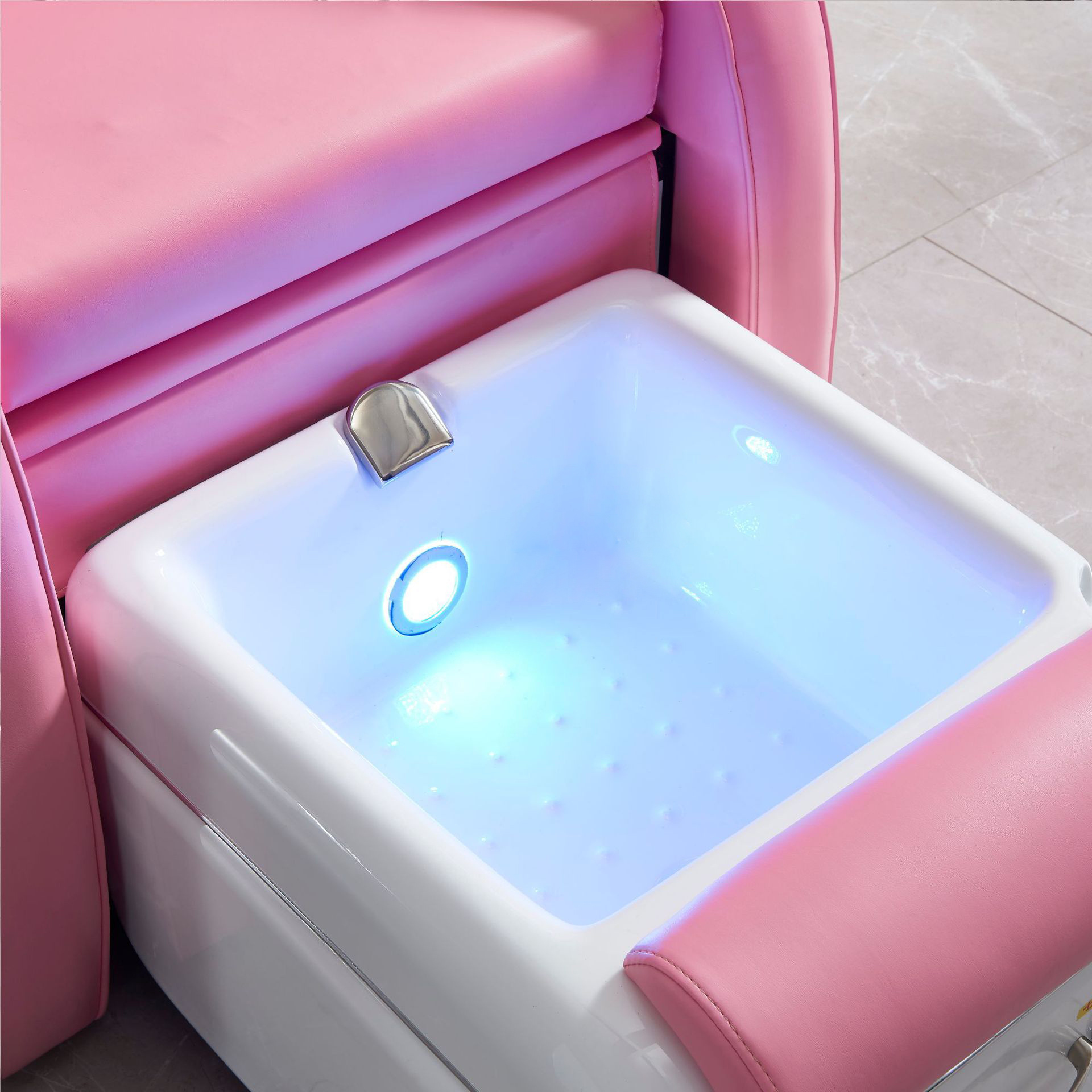 Wholesale Modern Beauty Nail Salon Furniture No Plumbing Pedicure Chair Whirlpool Foot Spa Manicure Pink Pedicure Chair