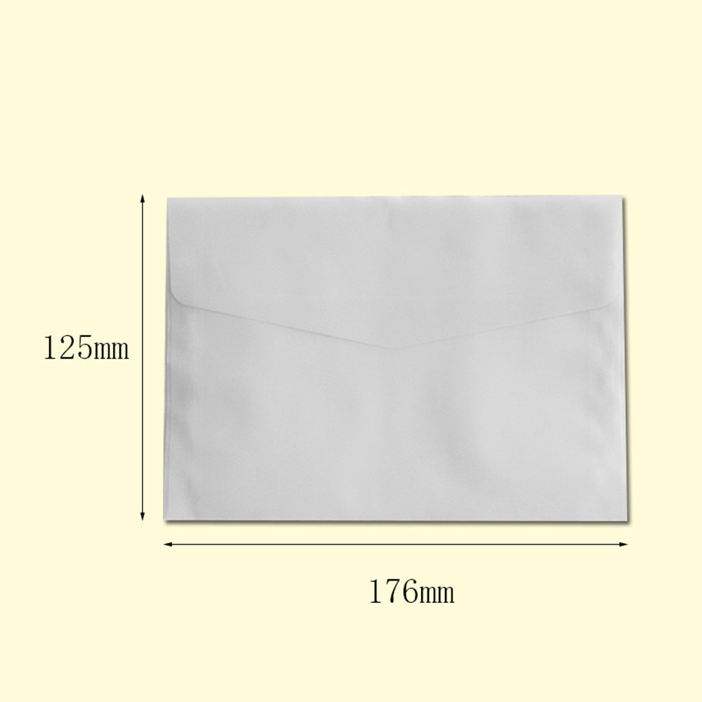 Sulfate Paper Envelopes Window Envelopes Butter Paper Transparent Envelope Bag Western Style for Greeting Cards Invitations