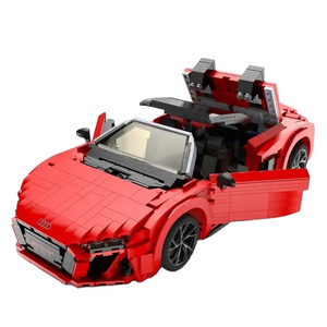 RASTAR 93800 Technical 1:14 AUDI R8 Spyder City Sport Car Model Assemble Super Racing Vehicle Building Blocks Sets Bricks