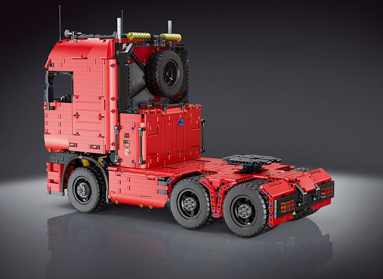 Mould King 19005 Remote Control Car Toy  MOC-2475 APP Motorized Tractor Truck Trailer Building Block Brick Toy Kid Birthday Gift