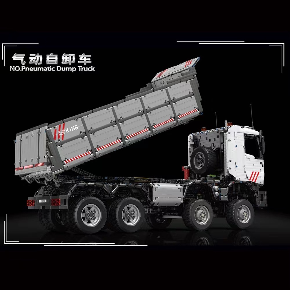 Mould king 19013 car model with motor MOC-5287 App Motorized Pneumatic Dump truck educational building block toys kids gift