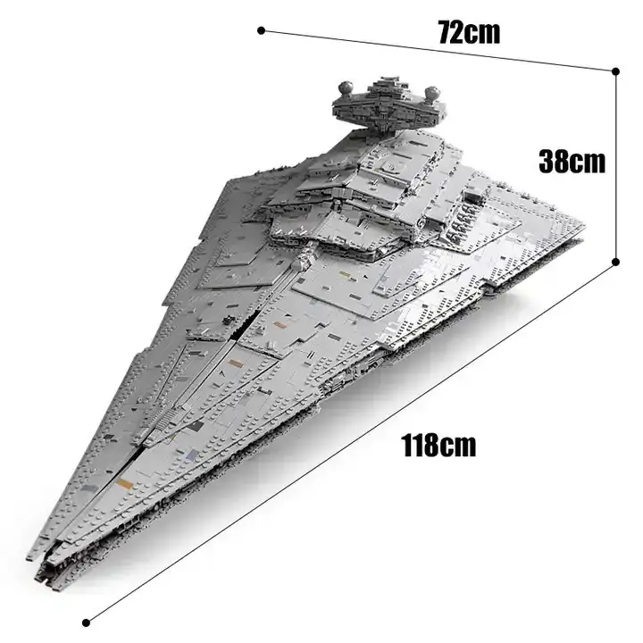 Mould King 13135 Star Plan Wars Imperial Star Destroyer Warship Bricks Technic UCS Fighters Battleship Model Building Blocks