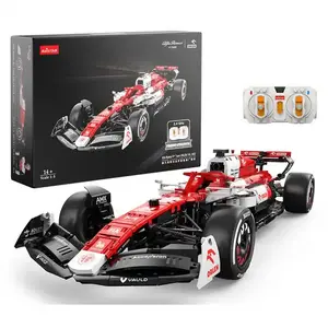 2306 Pcs Rastar Technical MOC 1:8 Alfa Remeo F1 RC Racing Car Model DIY Electric Supercar Vehicle Plastic Building Block