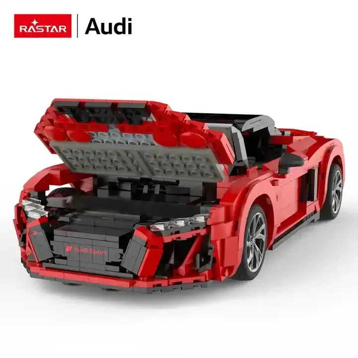 RASTAR 93800 Technical 1:14 AUDI R8 Spyder City Sport Car Model Assemble Super Racing Vehicle Building Blocks Sets Bricks