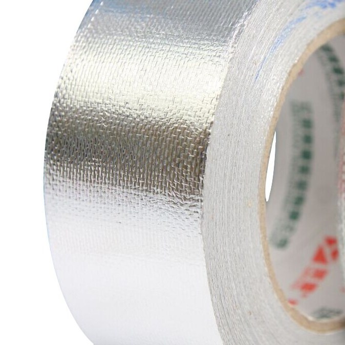 T-FG701R Heavy Duty Silver Cloth Glass fiber Insulation Reinforced Aluminium Foil Tape