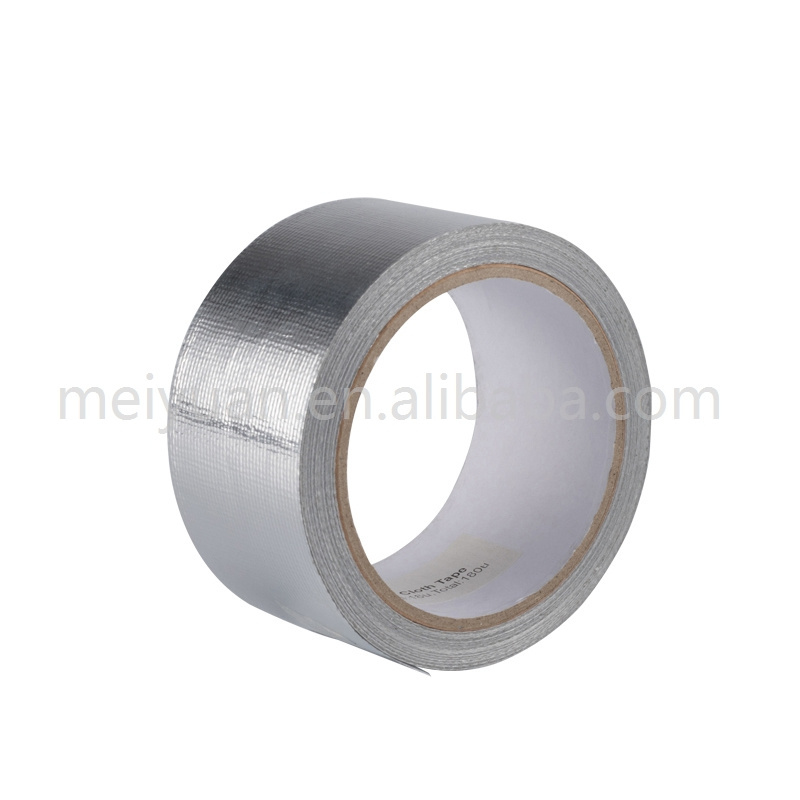 T-FG701R Heavy Duty Silver Cloth Glass fiber Insulation Reinforced Aluminium Foil Tape