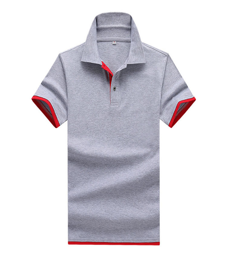 Latest Design Customized Logo 100% Cotton Men's Polo Shirts Stand Collar Short Sleeve T Shirts