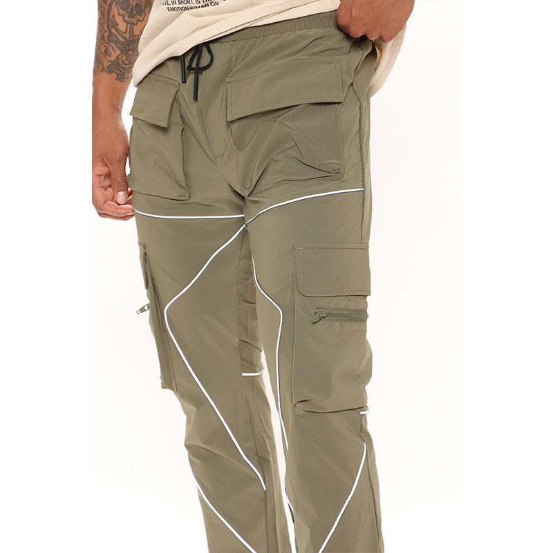 Hot Sale Jogger Blank Men Slim Fit Size Cargo Trousers Ankle Banded Pants Multi-Pocket Sweatpants