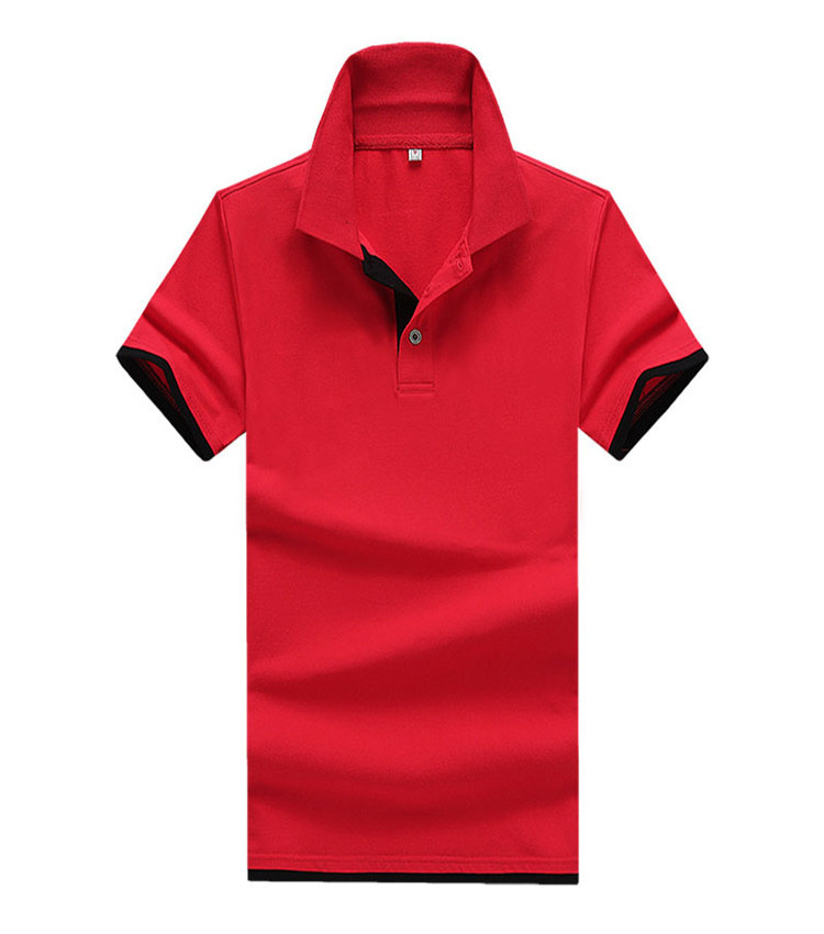 Latest Design Customized Logo 100% Cotton Men's Polo Shirts Stand Collar Short Sleeve T Shirts