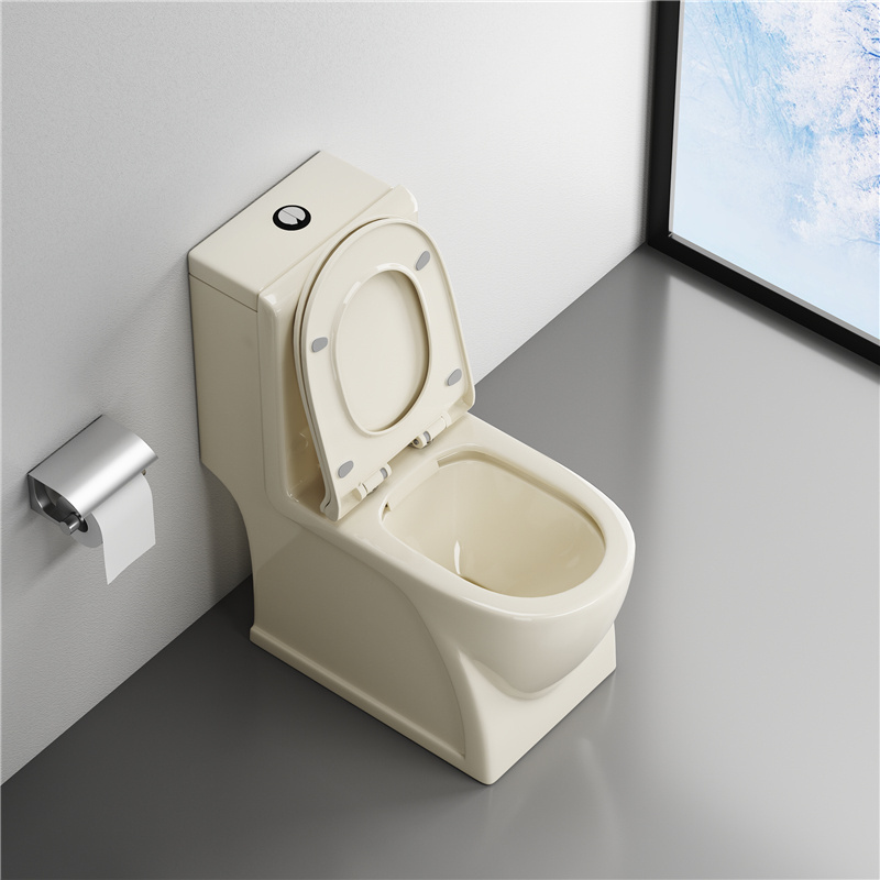 Saudi Arabia wholesaler sanitary ware ceramic washdown water closet wc p trap one piece toilet bowl in ivory color