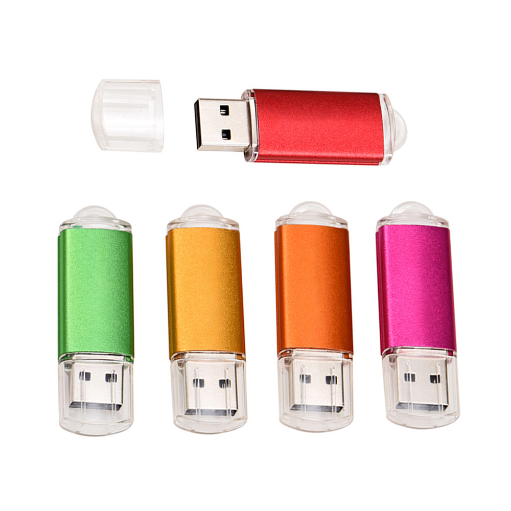 Color Painting USB Stick Aluminium USB Flash Drive 8GB 16GB 32GB 64GB 128GB Available High Speed USB Memory Key Ready To Ship