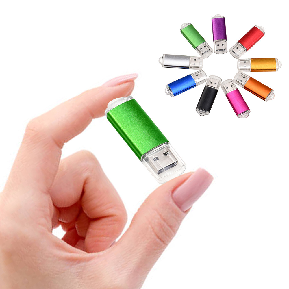 Color Painting USB Stick Aluminium USB Flash Drive 8GB 16GB 32GB 64GB 128GB Available High Speed USB Memory Key Ready To Ship