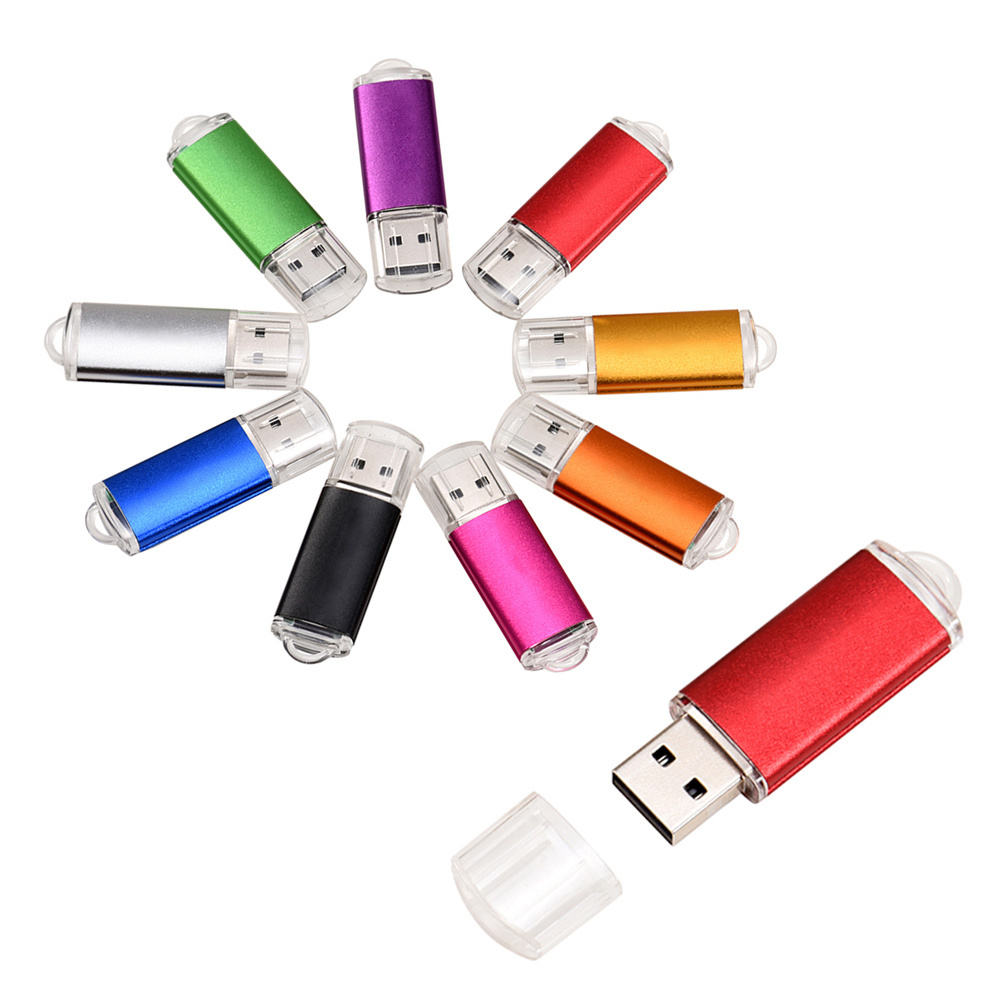 Color Painting USB Stick Aluminium USB Flash Drive 8GB 16GB 32GB 64GB 128GB Available High Speed USB Memory Key Ready To Ship