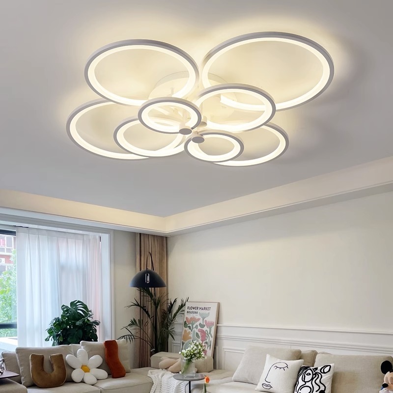 Nordic modern design ceiling lighting surface mounted indoor chandelier led ceiling light for living room