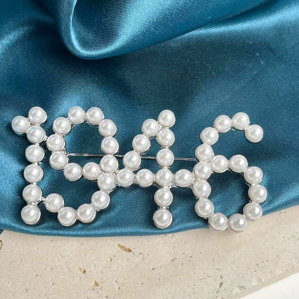 Customize Delta Sigma Sorority Brooch Custom Theta Number Year Lapel Pin 1913 Pearl Brooches