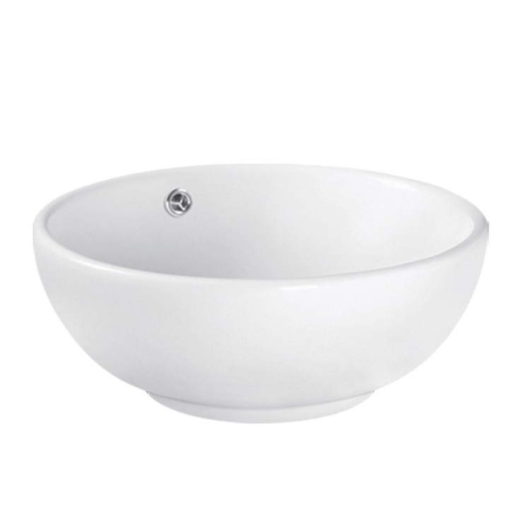 Porcelain hotsell round shaped bathroom sink wash basin