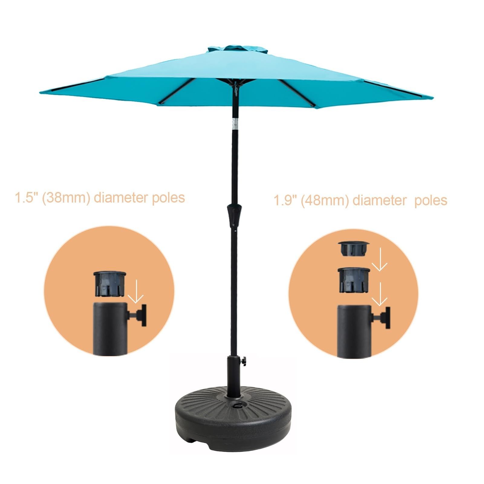 Sunshade Bracket Support Hdpe Material Umbrella Stand Water Filled Patio Outdoor Umbrella Base Stand