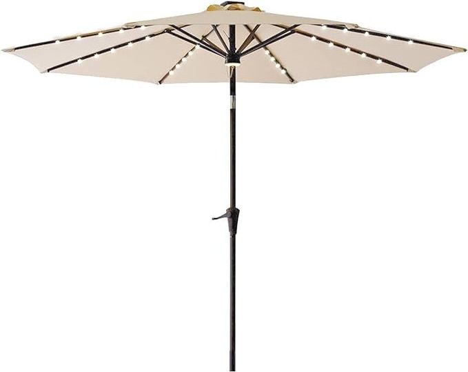 Sun Waterpoof parasol Hanging Market Umbrellas bali umbrella with solar led lights