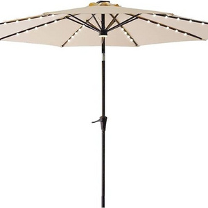 Sun Waterpoof parasol Hanging Market Umbrellas bali umbrella with solar led lights