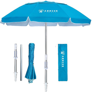 Hot Sale Adjustable Beach Umbrella UV Material Beach Sun Umbrella Shade Shelter