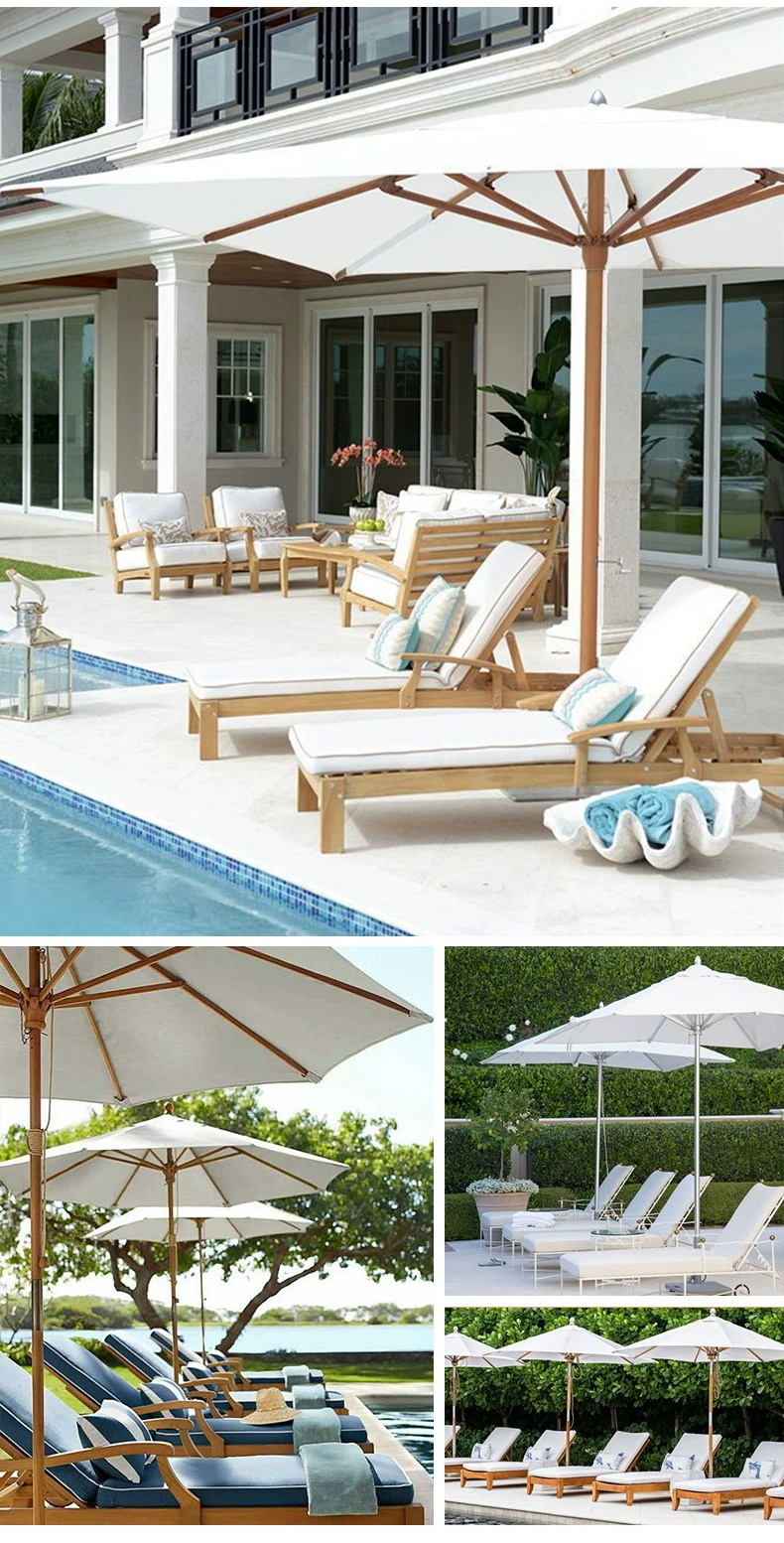 48 pole pull rope mid pole umbrella outdoor sunshade umbrella Roman umbrella beach straw