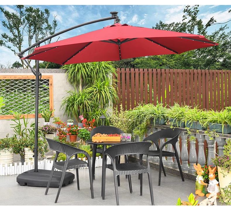 Outdoor patio umbrella Garden parasol Custom LOGO Printed wood frame parasoles de jardin 3*4m 3x3M sun parasols Large umbrella