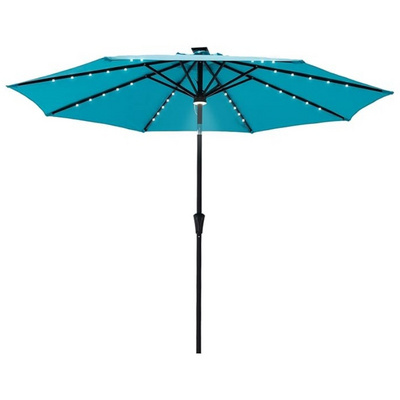 Outdoor Swimming Pool Umbrella Retractable Sunshade Parasol Beach Patio Umbrella