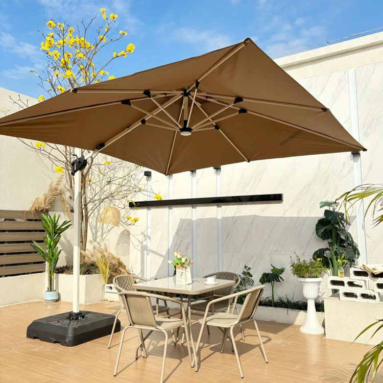 Rectangular Cantilever Patio Roman Beach Umbrella