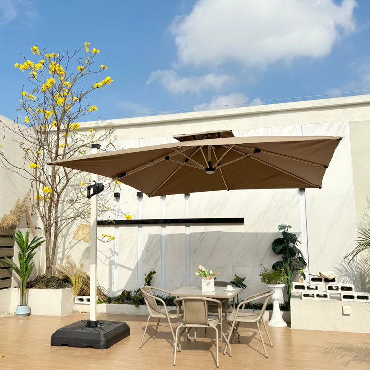 Rectangular Cantilever Patio Roman Beach Umbrella