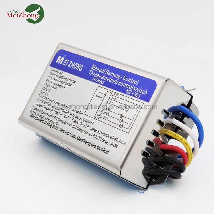 Three channels 95V-240V controller Power switch of household lamps 433MHz Radio frequency remote switch