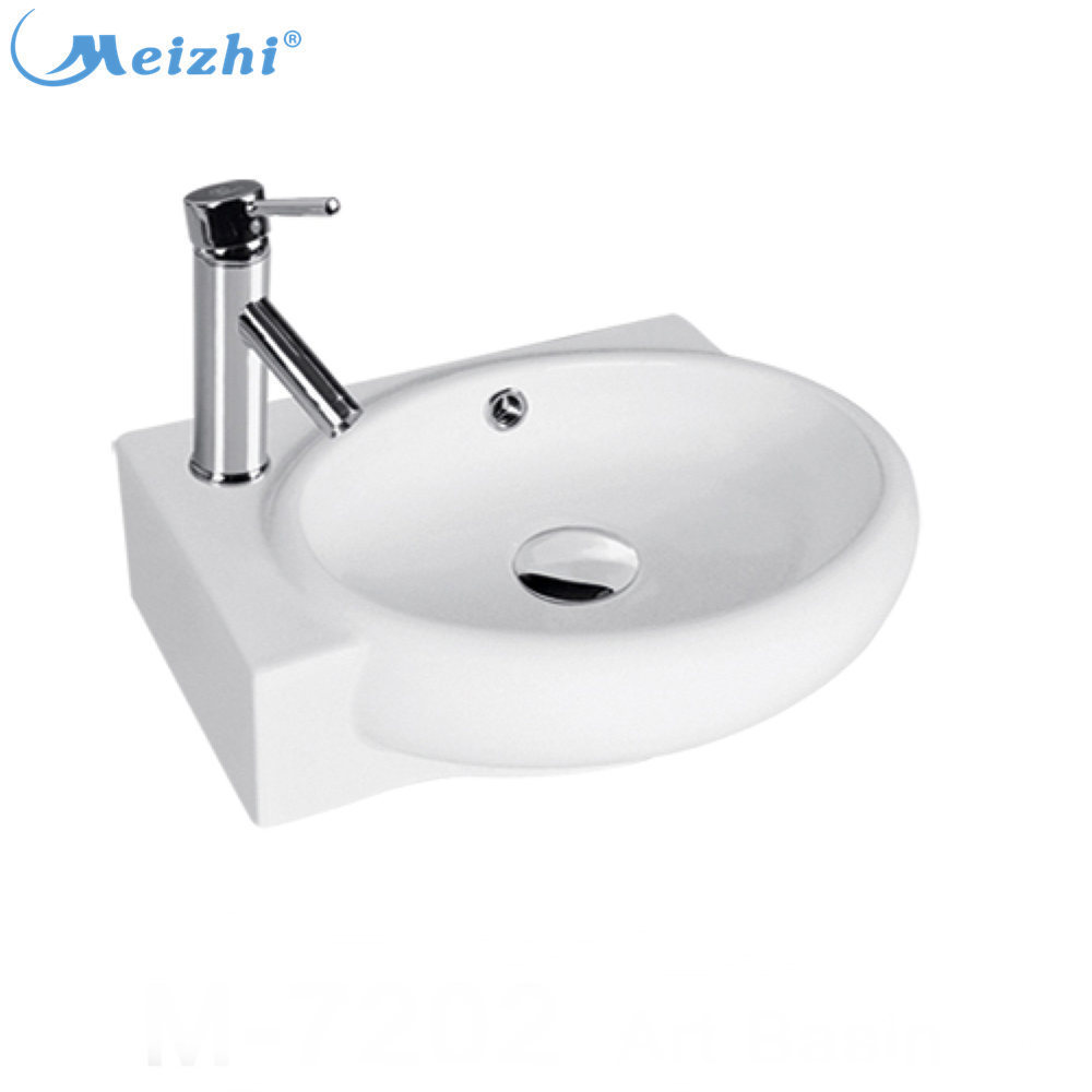 Chinaware polish design bathroom small corner sink