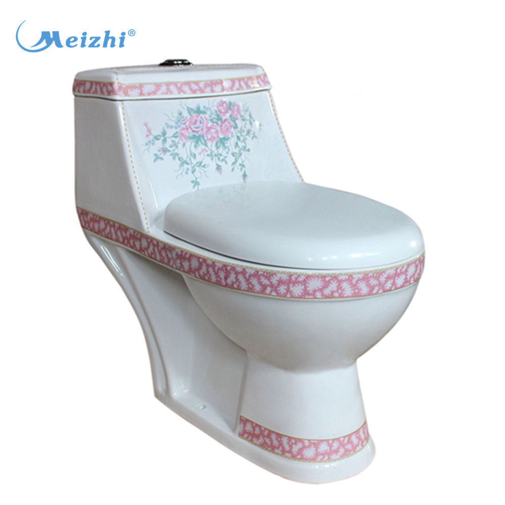 Modern western brand bathroom one piece wc toilet bowl with sink