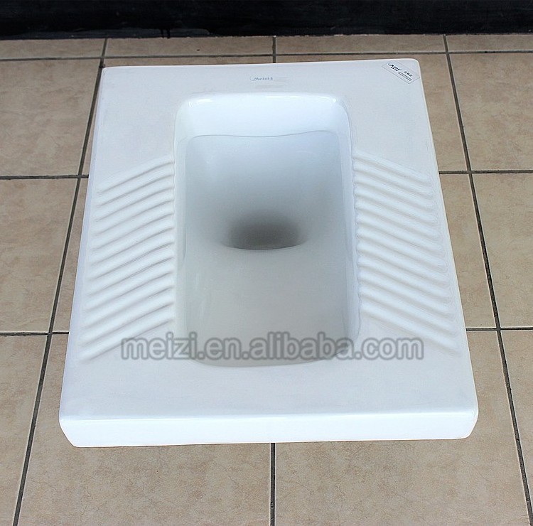 Bathroom water closet ceramic squatting pan