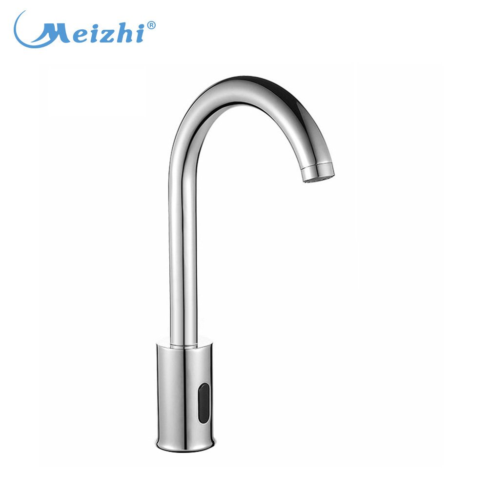 Deck mounted touch electronic auto sensor bathroom faucet