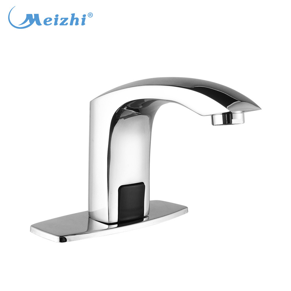 Deck mounted touch electronic auto sensor bathroom faucet