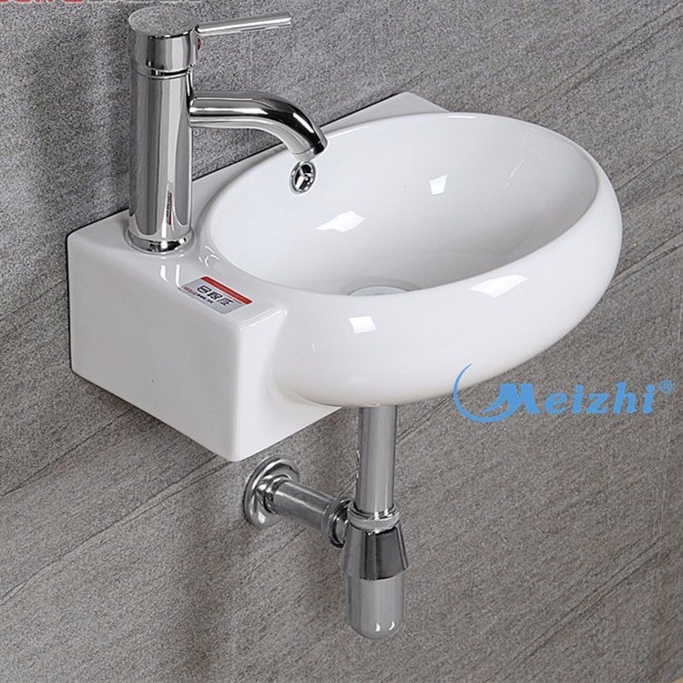 Chinaware polish design bathroom small corner sink