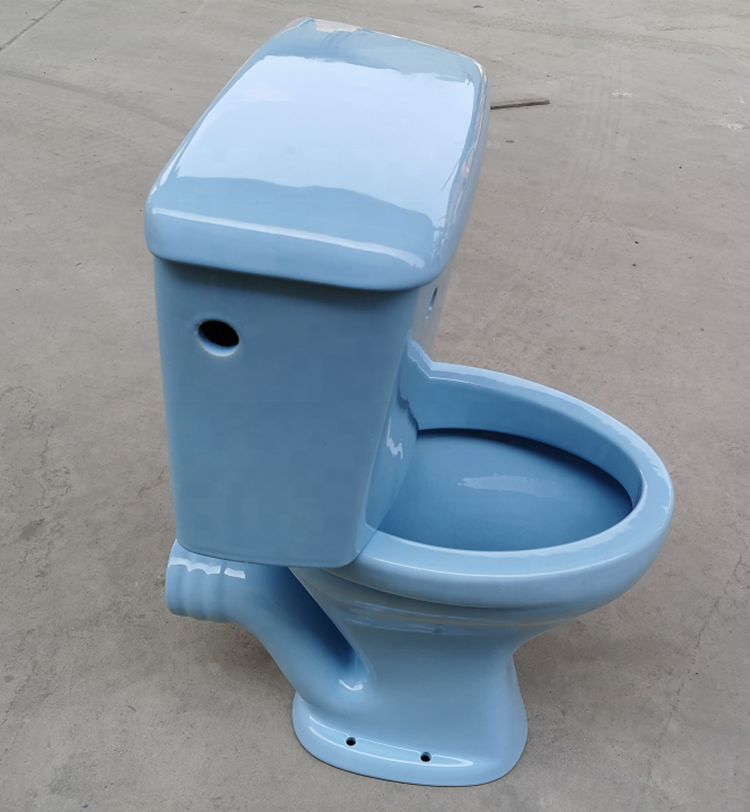 African market color Low level p trap 2 piece wc toilet